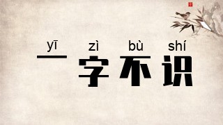 一字不识