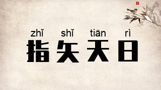 指矢天日