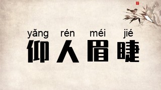 仰人眉睫