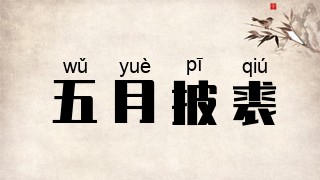 五月披裘