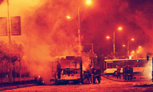 2009年7月5日：乌鲁木齐打砸抢烧严重暴力犯罪事件