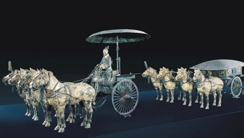 秦始皇陵的铜车马是什么样子的