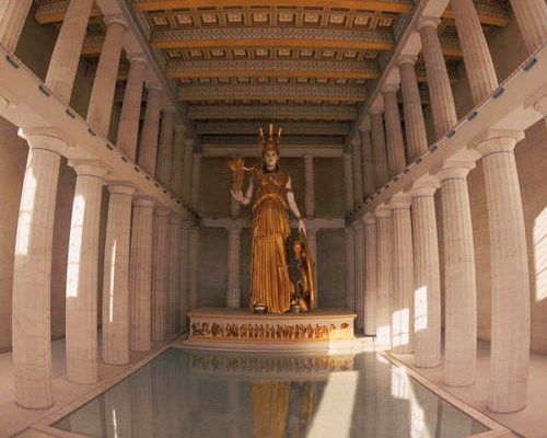 帕特农神庙和雅典娜的关系