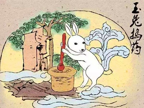 玉兔捣药的神话故事