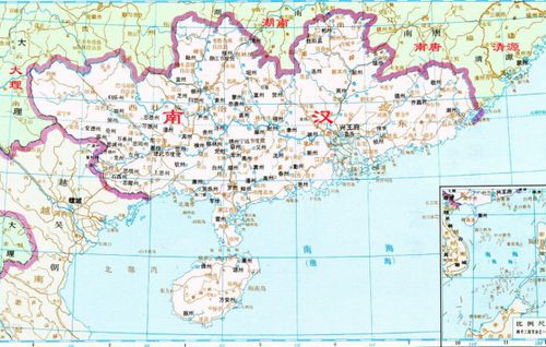 南汉的疆域有多大